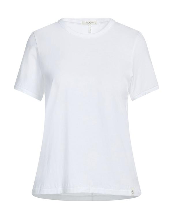 【送料無料】 ラグアンドボーン レディース Tシャツ トップス ベーシックTシャツ White 19,866円