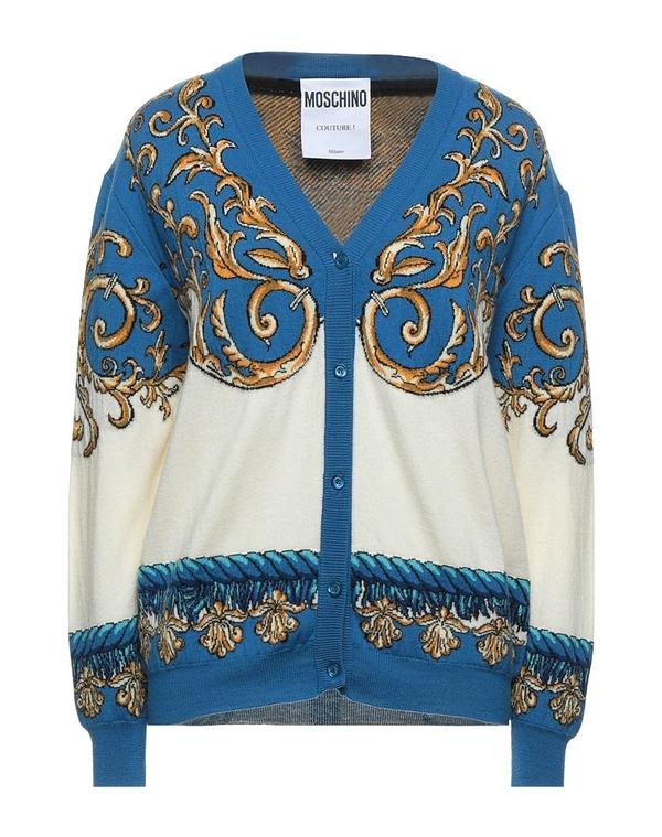モスキーノ レディース アウター ジレー MOSCHINO Blue 青碧