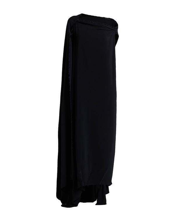 バレンシアガ レディース トップス 衣裳 ワンショルダードレス BALENCIAGA Black 黒いこと