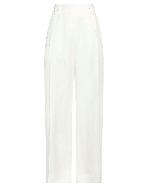 フェラガモ レディース ボトムス カジュアルパンツ FERRAGAMO White ホワイト｜ReVida 店