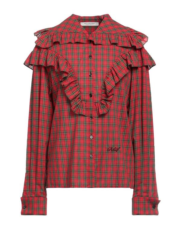 【送料無料】 フィロソフィーデロレンゾセラフィーニ レディース シャツ トップス チェック柄シャツ Red