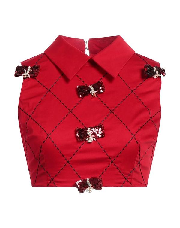 エリザベッタフランキ レディース トップス シャツ ELISABETTA FRANCHI Red レッド