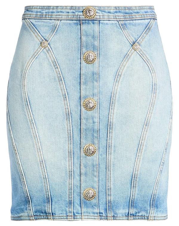バルマン レディース ボトムスカート BALMAIN Blue ブルー｜ReVida 店