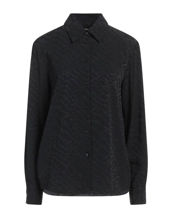【送料無料】 ピンコ レディース シャツ トップス 柄入りシャツ＆ブラウス Black