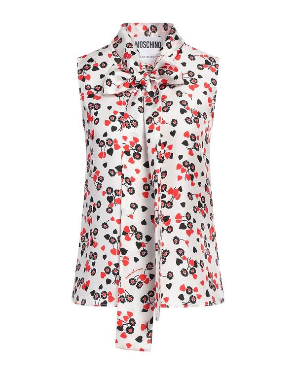 モスキーノ レディース トップス シャツ MOSCHINO & White ホワイト|ReVida 店