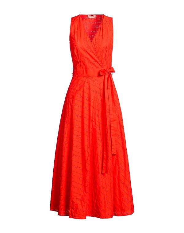 ツインセット レディース トップス ワンピース ラップドレス TWINSETomato Red レッド