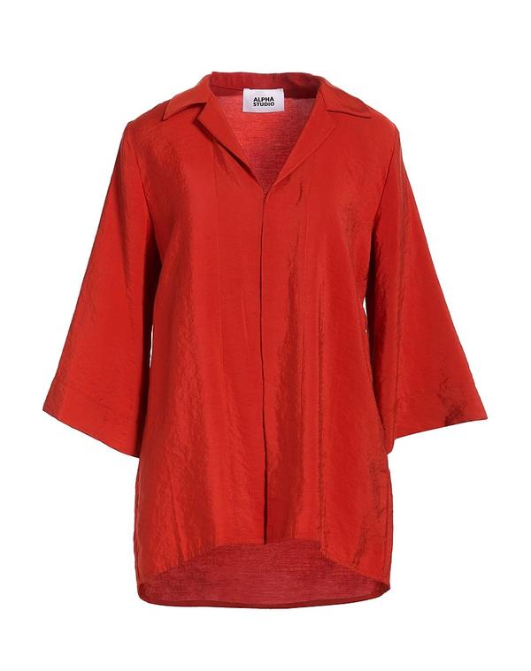 アルファス テューディオ レディース トップス プルオーバー ALPHA STUDIO \u0026 Reddish Brown 赤銅色