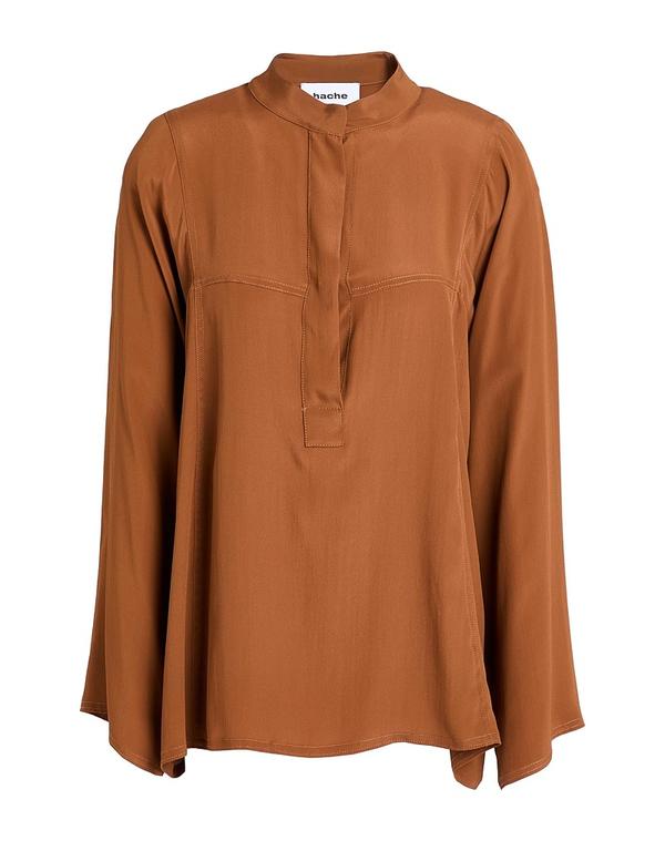 アッシュ レディース トップス シャツ HACHE Brown ブラウン