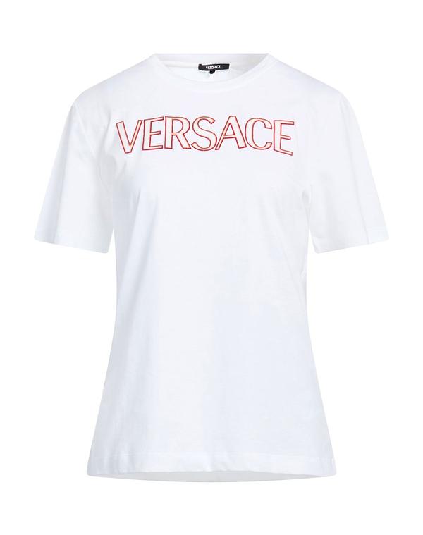 ヴェルサーチ レディース トップス Tシャツ VERSACE White ホワイト|ReVida 店
