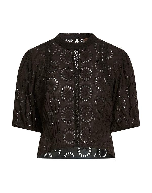 【送料無料】 ツインセット レディース シャツ トップス トップス Black