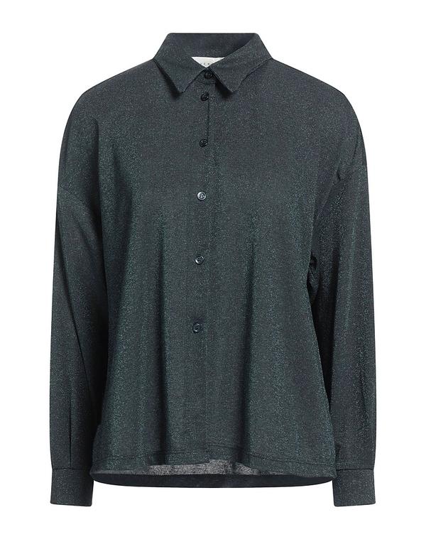 【送料無料】 ハブワン レディース シャツ トップス 無地シャツ＆ブラウス Dark Green