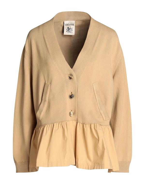 セミクチュール レディース アウター ジレー SEMICOUTURE Camel 駱駝