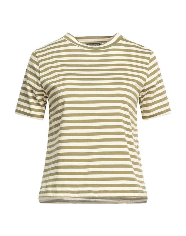 アラゴナ レディース トップス ティーシャツ ARAGONA Military Green 緑であること Tシャツ・カットソー-レディースファッション