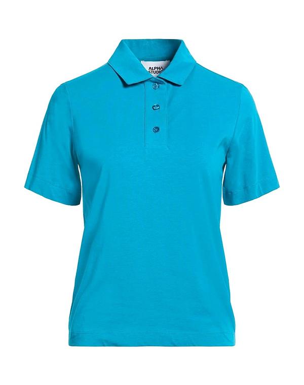 アルファス テューディオ レディース トップス スポーツシャツ ALPHA STUDIO Deep Teal ティール