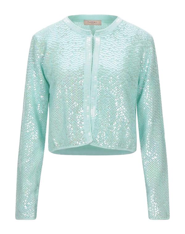 ツインセット レディース アウター カーディガン TWINSET Light Green グリーン｜ReVida 店