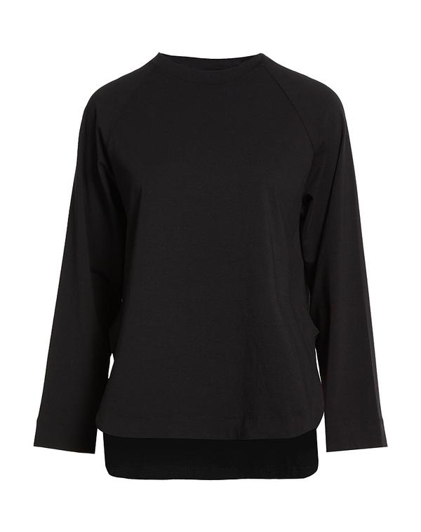 【送料無料】 アルファス テューディオ レディース Tシャツ トップス Ｔシャツ Black