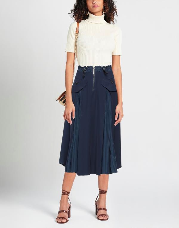 送料無料】 ロシャス レディース スカート ボトムス Midi skirt Sky blue-