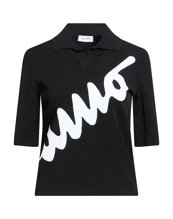 フェラガモ レディース トップス スポーツシャツ FERRAGAMO Black 黒いこと