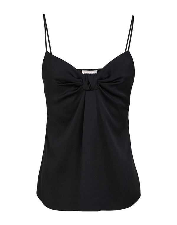 マックイーン レディース トップス シャツ キャミソール MCQUEEN Black ブラック|ReVida 店