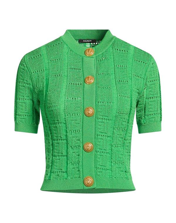 バルマン レディース アウター ジレー BALMAIN Green 緑であること