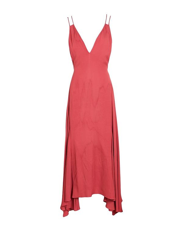 ランバン レディース トップス ワンピースリップドレス LANVIN Reddish Brown 赤銅色