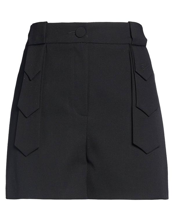 カール ラガーフェルド レディース ボトムス ショートパンツ/バミューダ KARLAGERFELD ショートパンツ＆バミューダパンツ Black ブラック