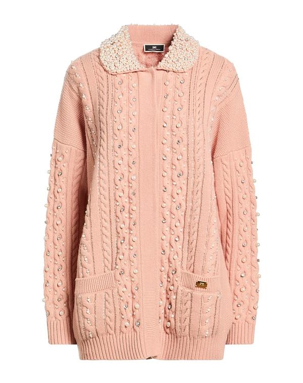 エリザベッタフランキ レディース アウター ジレー ELISABETTA FRANCHI Pale Pink さくら色