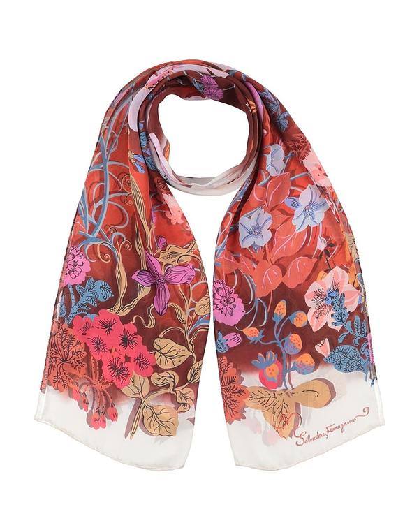 フェラガモ レディース 付属物 えり巻き・袈裟・えり巻き えり巻き\u0026えり巻き FERRAGAMO \u0026 Reddish Brown 赤銅色