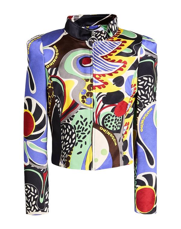 モスキーノ レディース アウター 上衣・上衣 MOSCHINO Purple パープル コート・ジャケット-レディースファッション