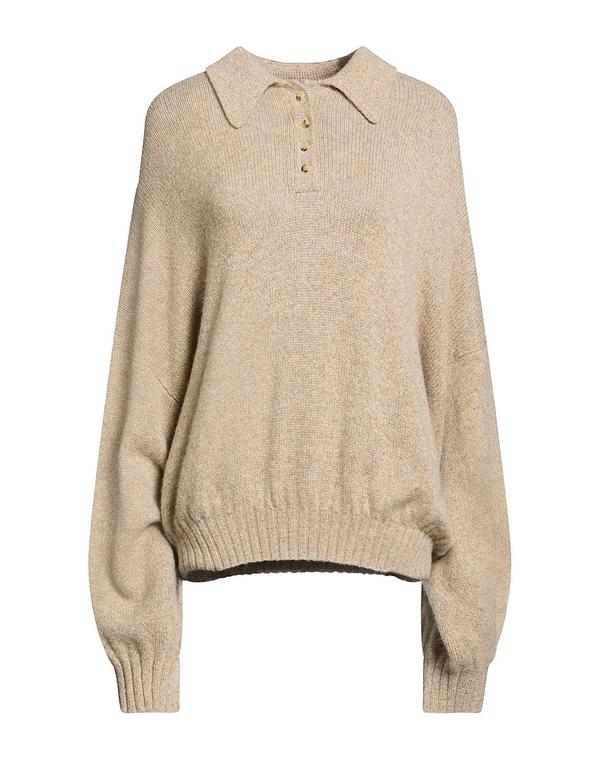 紙凧 レディース アウター ジレー カシミール編み物 KHAITE Beige ベージュ