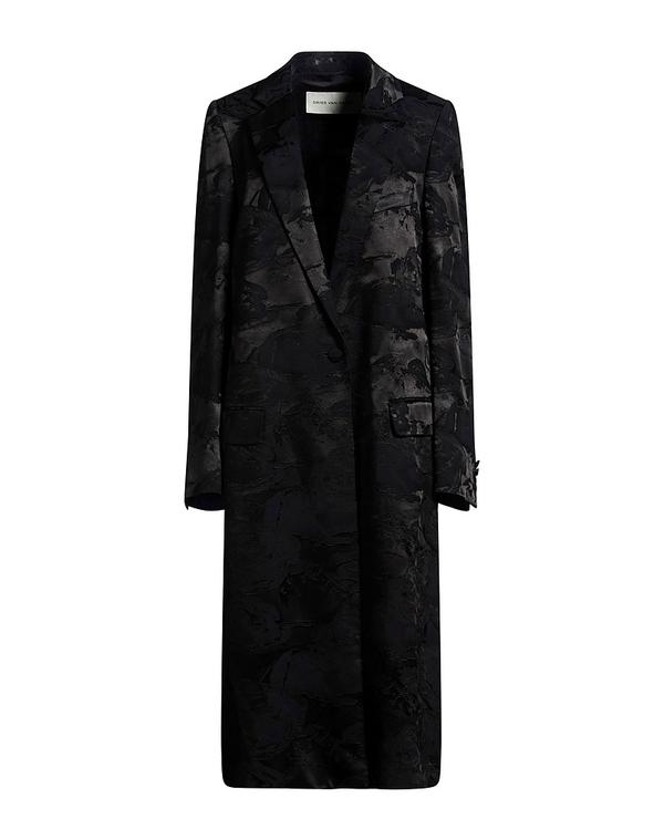 ドリス・ヴァン・ノッテン レディース アウター 厚地の外套 DRIES VANOTEN Black 黒いこと