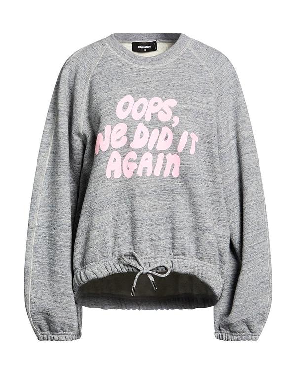 ディースクエアード レディース アウター パーカー・スウェット DSQUARED2 Gray 薄墨色