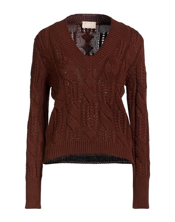 ドルモア レディース トップス プルオーバー ティーシャツ DRUMOHR Chocolate Brown 赤銅色