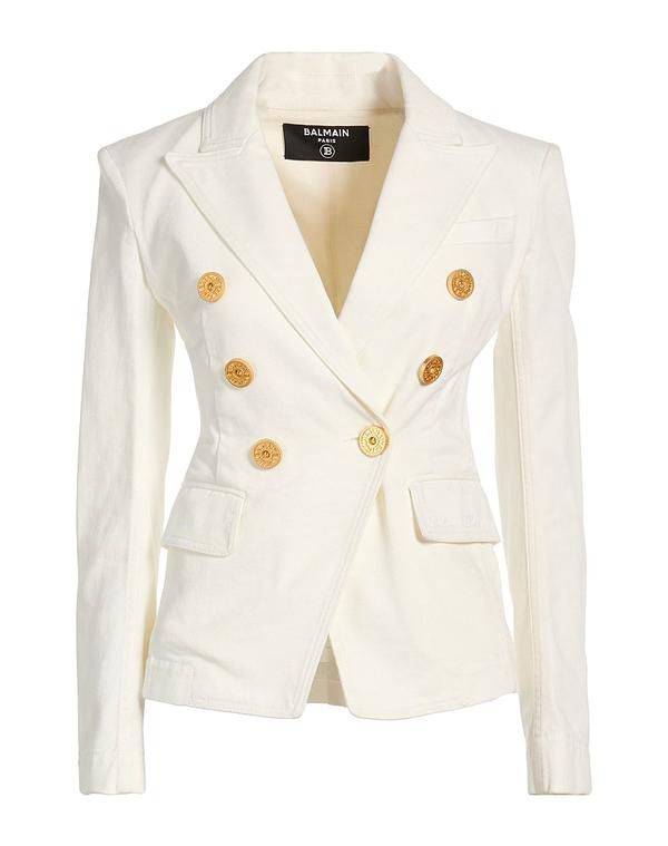 バルマン レディース アウター ジャケット・ブルゾン テーラードジャケット BALMAIN Off White オフホワイト|ReVida 店