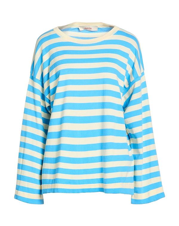 ユッカ レディース トップス プルオーバー ティーシャツ JUCCAzure Blue 青色