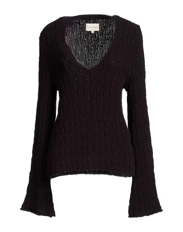 ルル制作室 レディース トップス プルオーバー ティーシャツ LOULOU STUDIO Black 黒いこと