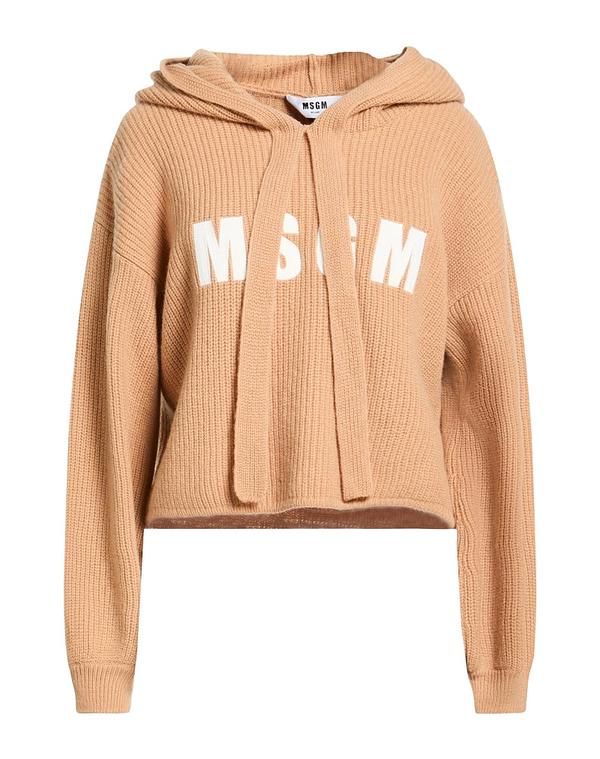 エムエスジイエム レディース トップス プルオーバー ティーシャツ MSGM Camel 駱駝