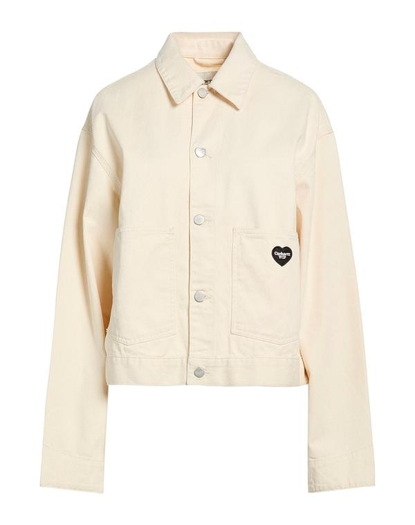 鉄道車両ハート型 レディース アウター 上衣・上衣 CARHARTT Off White 象牙色
