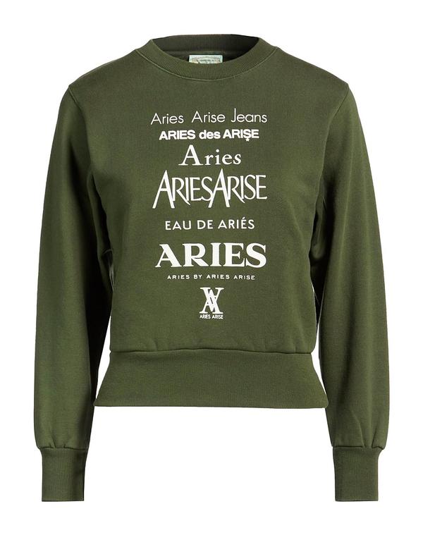 アリーズ レディース アウター パーカー・スウェット ARIES Dark Green 緑であること