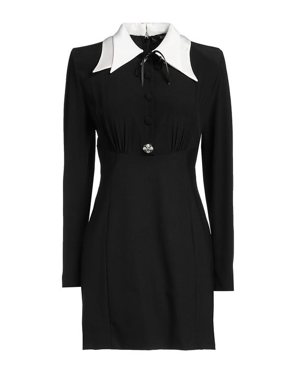 ヴェルサーチ レディース トップス 衣装 絹地お召しもの VERSACE Black 黒いこと