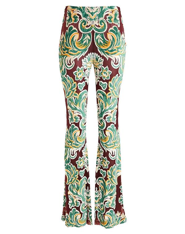 エトロ レディース ボトムス 心地よいズボン下 フレアカットパンツ ETRO Chocolate Brown 赤銅色