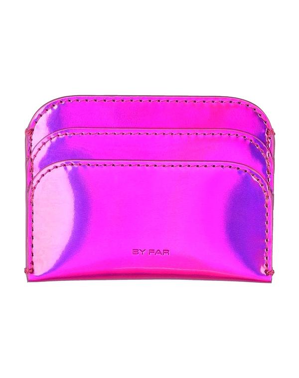 バイ毛革 レディース 付属物 札入れ 歌留多入れもの BY FAR Fuchsia フューシャ バッグ・小物・ブランド雑貨-レディース財布-財布・ケース