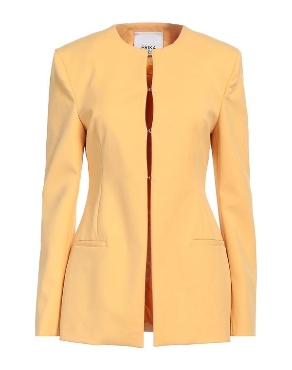 エリカ・カヴァリーニ レディース アウター ジャケット・ブルゾン テーラードジャケット ERIKA CAVALLINI Mustard マスタード｜ReVida 店