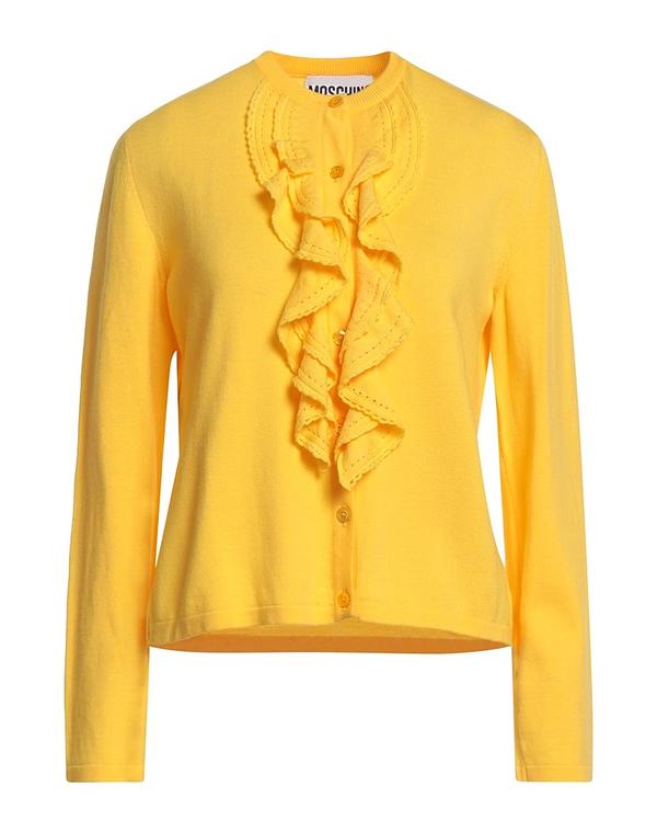 モスキーノ レディース アウター ジレー MOSCHINO Yellow 黄色