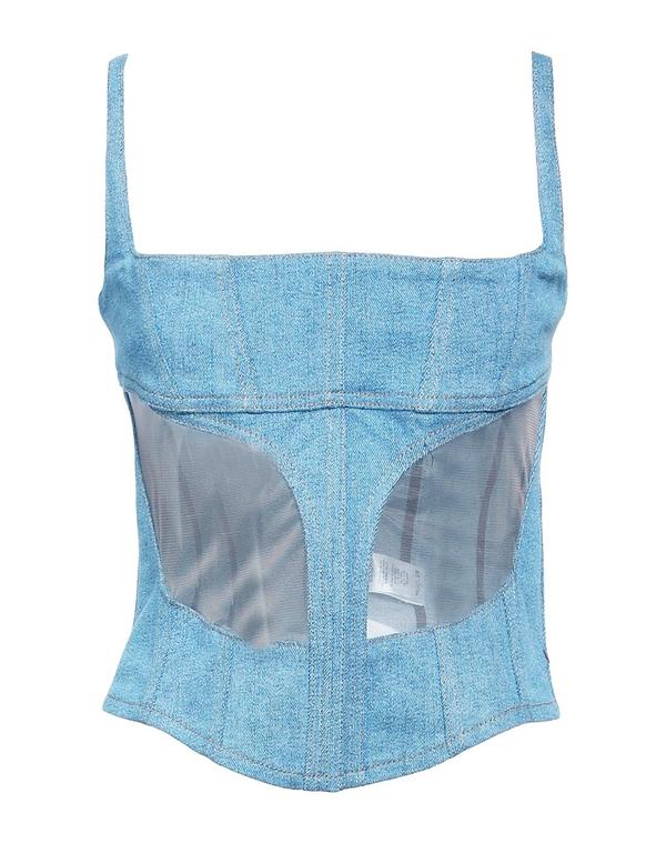 マグラー レディース トップス プルオーバー ビスチェ MUGLER Blue 青み