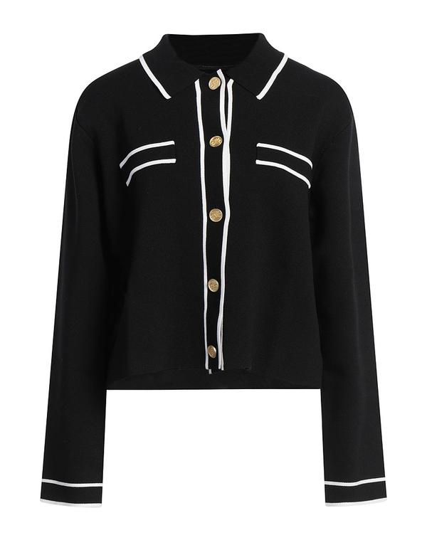 長い巻き毛 ラガーフェルド レディース アウター ジレー KARLAGERFELD Black 黒いこと