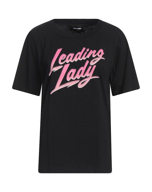 ディースクエアード レディース トップス ティーシャツ DSQUARED2 Black 黒いこと レディースファッション-トップス-Tシャツ・カットソー