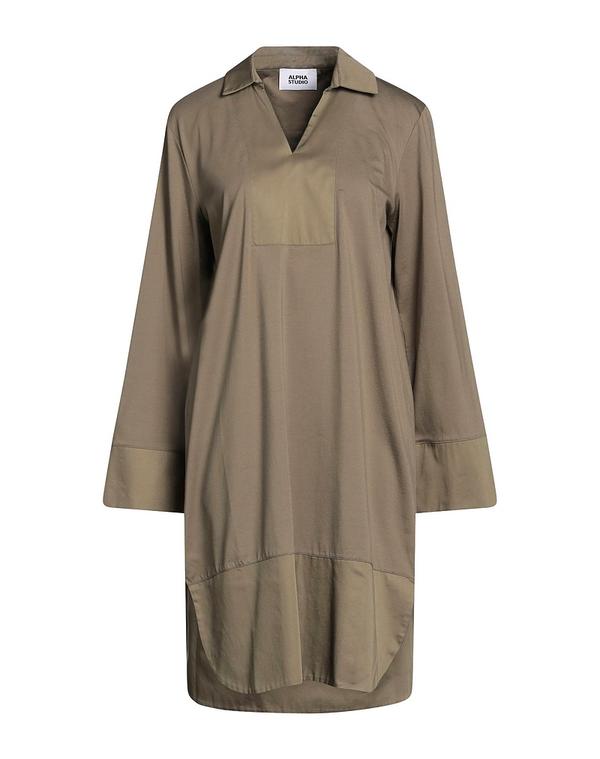 アルファス テューディオ レディース トップス ワンピース ALPHA STUDIO Military Green グリーン|ReVida 店