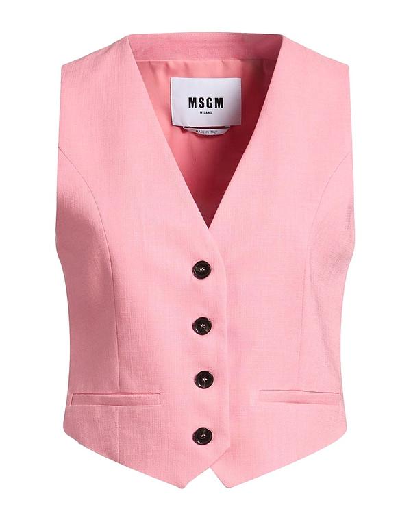 エムエスジイエム レディース トップス より良い ジレ MSGM Pink さくら色