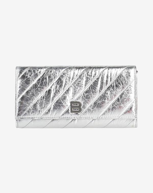 バレンシアガ レディース 御徒面子 BALENCIAGA Silver しろがね色